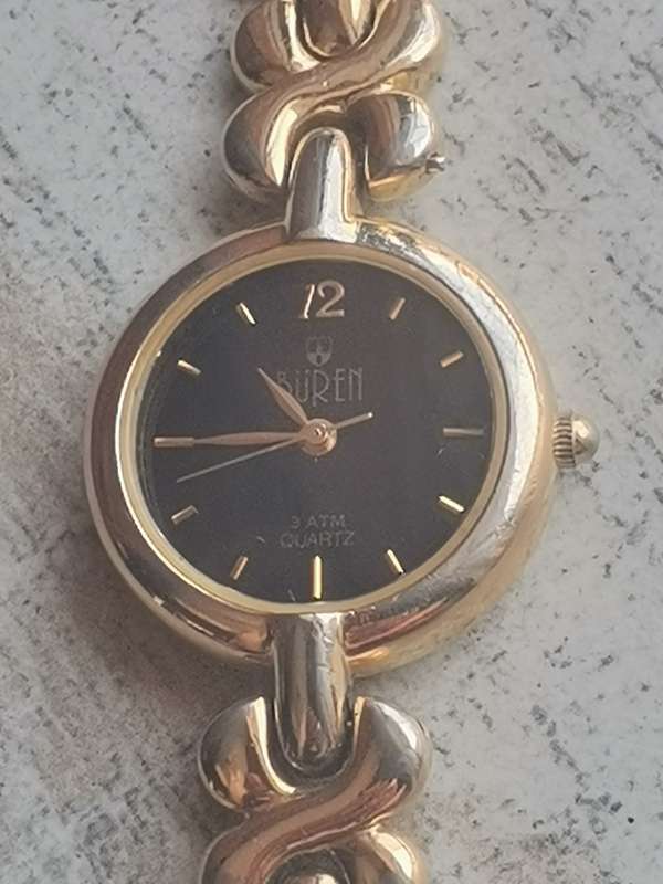 BUREN GOLD PLATED LADIES WATCH IN EXCELLENT WORKING CONDITION