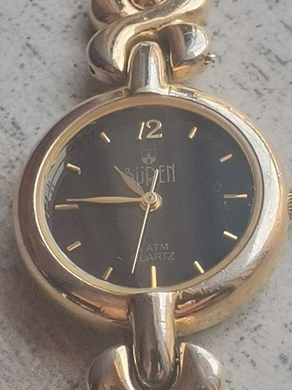 BUREN GOLD PLATED LADIES WATCH IN EXCELLENT WORKING CONDITION
