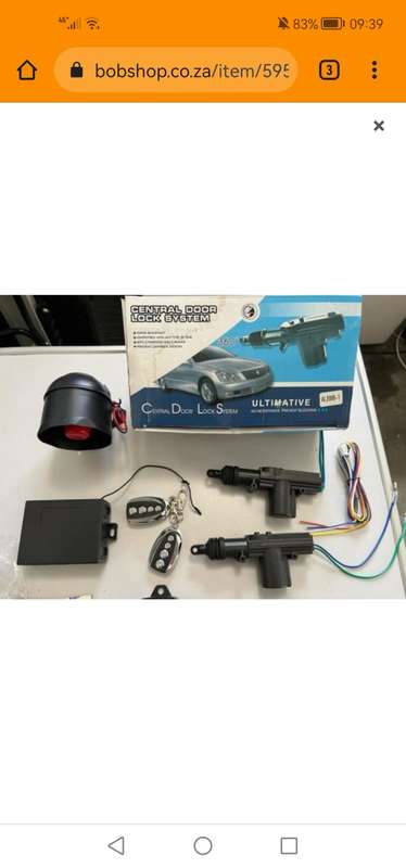 CAR ALARM AND CENTRAL LOCKING SYSTEM WITH MANUALS NEW IN BOX