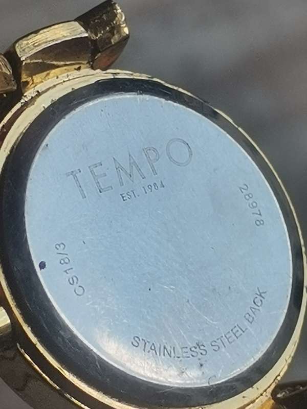 LADIES GOLD PLATED TEMPO WATCH IN EXCELLENT WORKING CONDITION