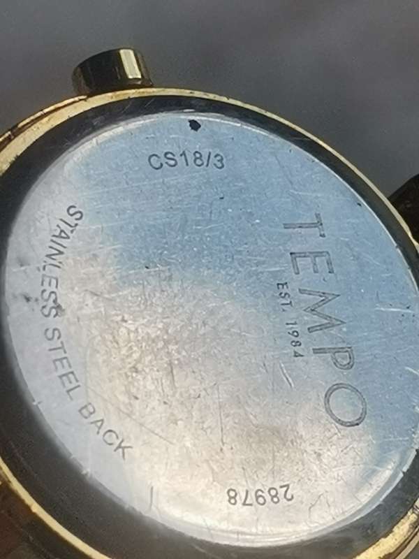 LADIES GOLD PLATED TEMPO WATCH IN EXCELLENT WORKING CONDITION