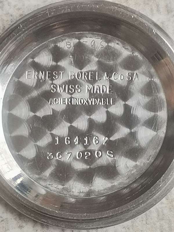 VINTAGE MENS ERNEST BOREL SWISS MADE AUTOMATIC WATCH - NOT WORKING REQUIRES SERVICE OR REPAIR