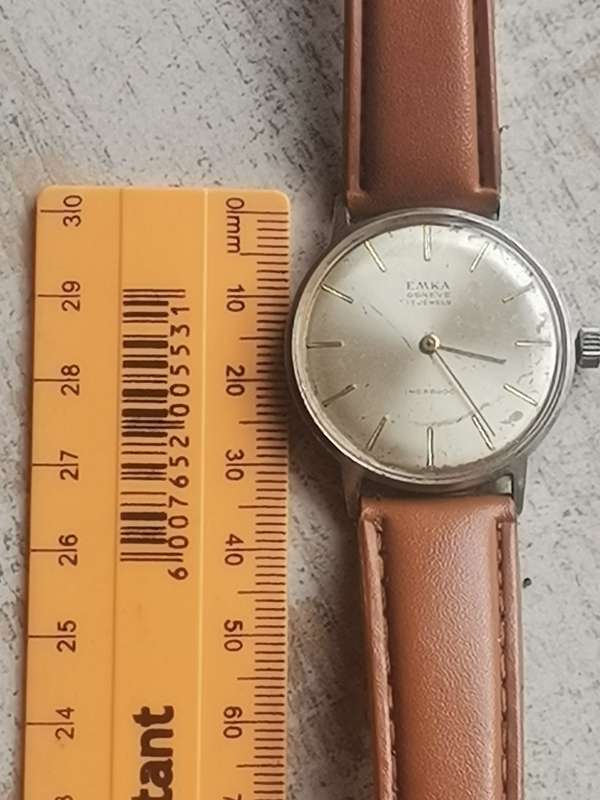 VINTAGE MENS EMKA GENEVE 17 JEWELS SWISS WATCH IN EXCELLENT WORKING CONDITION