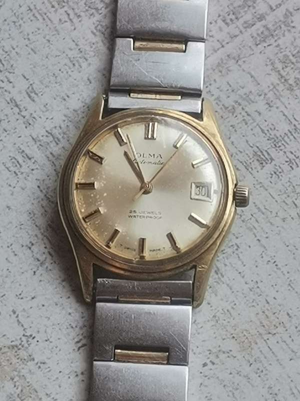 VINTAGE MENS OLMA AUTOMATIC WATCH WORKING