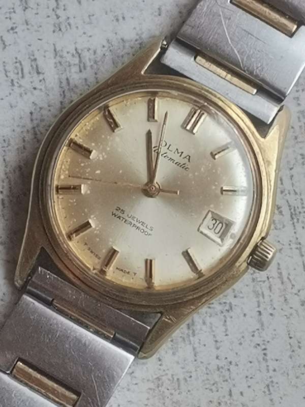 VINTAGE MENS OLMA AUTOMATIC WATCH WORKING