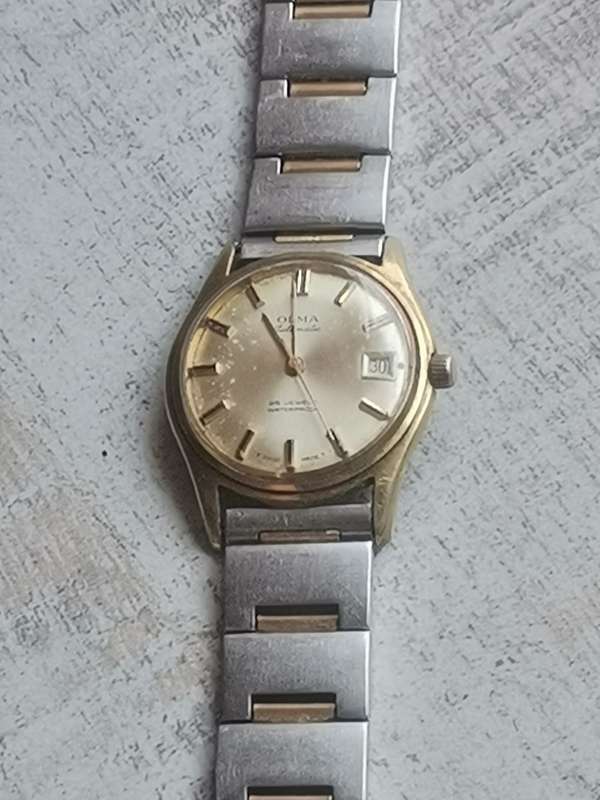 VINTAGE MENS OLMA AUTOMATIC WATCH WORKING