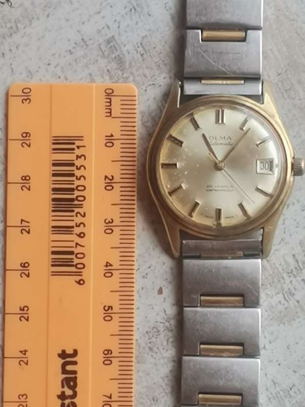 VINTAGE MENS OLMA AUTOMATIC WATCH WORKING