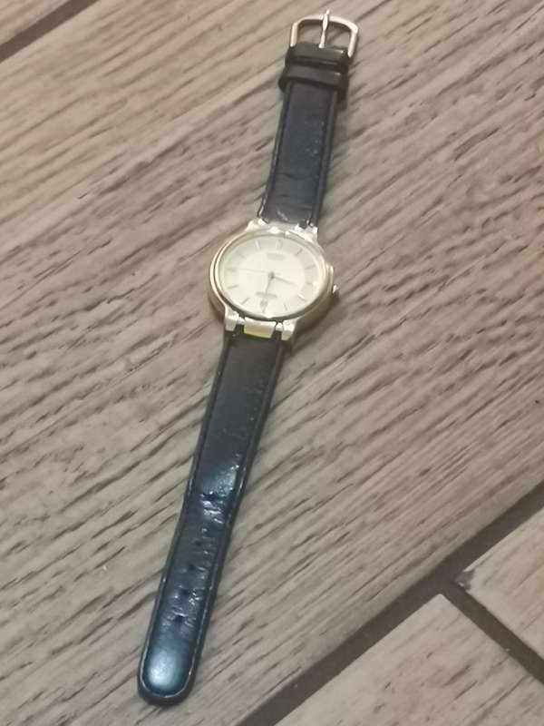 MENS SEIKO GOLD PLATED WATCH WITH DAY/DATE FUNCTION IN EXCELLENT WORKING CONDITION