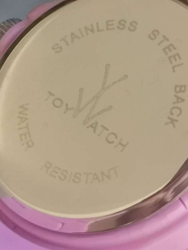 GIRLS PINK TOY WATCH IN EXCELLENT WORKING CONDITION