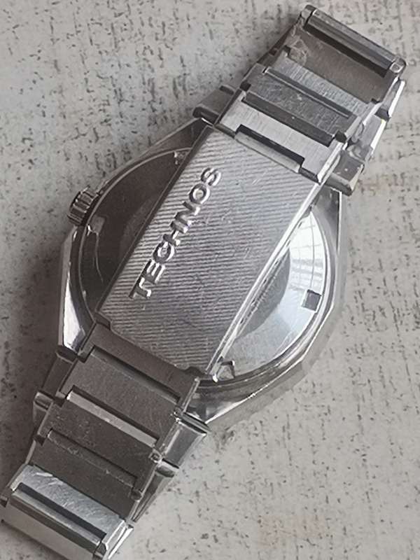 MENS TECHNOS AUTOMATIC WATCH WITH DAY/DATE FUNCTION IN EXCELLENT WORKING CONDITION