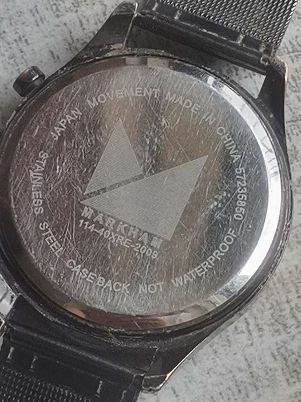 MENS MARKHAM WATCH IN EXCELLENT WORKING CONDITION