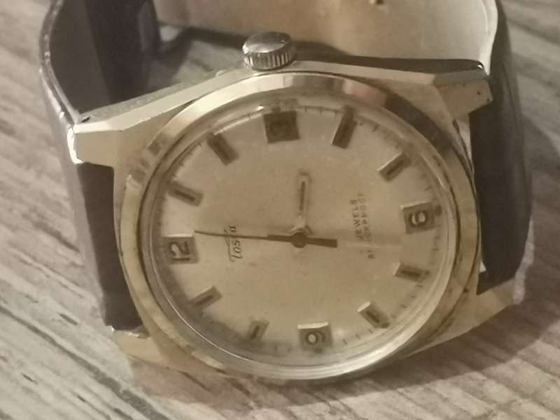 VINTAGE MENS TOSCA 17 JEWELS GOLD PLATED MECHANICAL WATCH IN EXCELLENT WORKING CONDITION