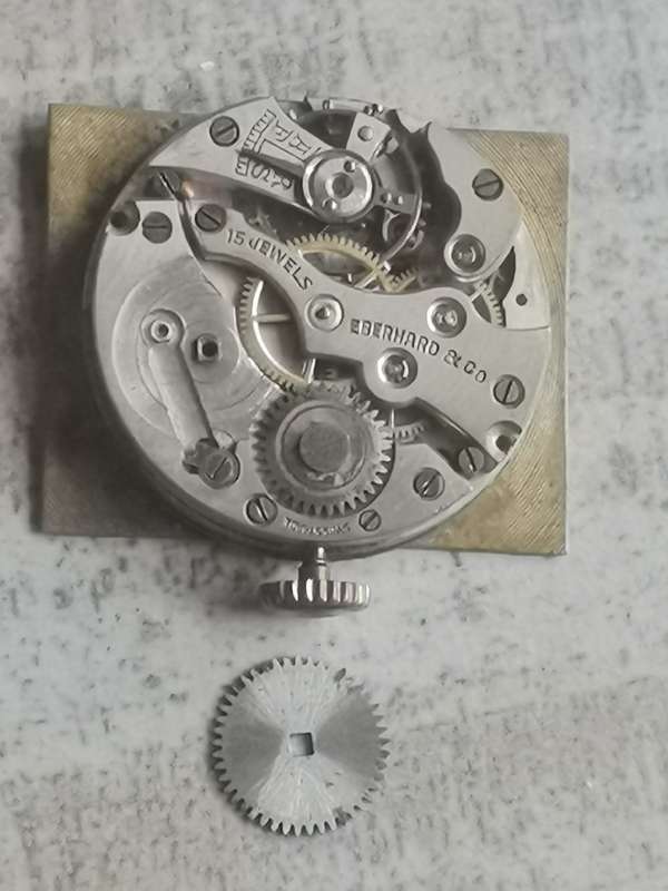 VINTAGE EBENHARD & CO. MENS SWISS MADE GOLD FILLED WATCH
