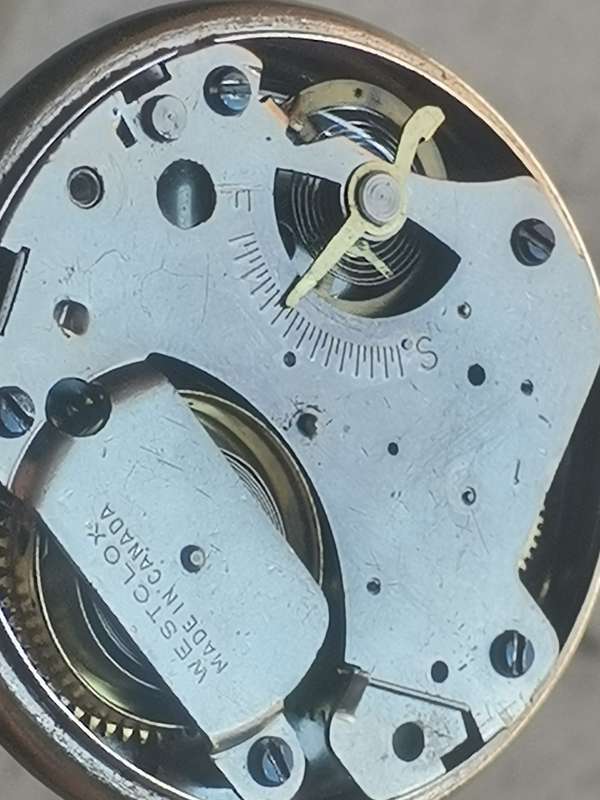 VINTAGE WESTCLOX ZOBO POCKET WATCH WITH SUB-SECONDS MADE IN CANADA IN EXCELLENT WORKING CONDITION