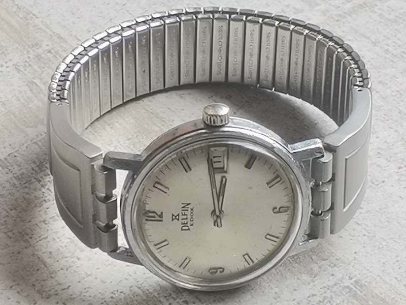 VINTAGE MENS DELFIN EDOX 17 JEWELS WATCH IN EXCELLENT WORKING CONDITION