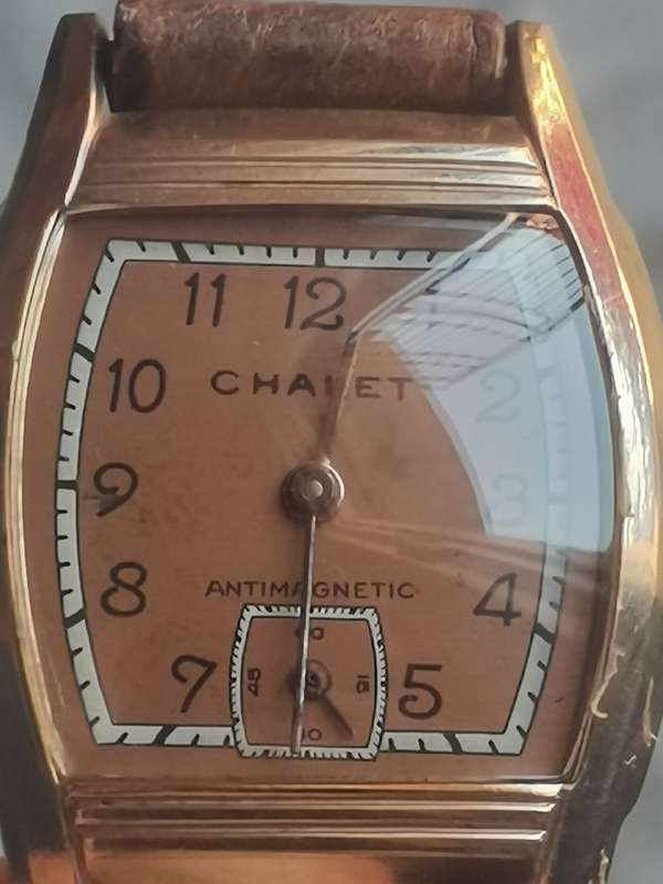VINTAGE MID-CENTURY CHALET SWISS MADE ROLLED GOLD LADIES WATCH IN EXCELLENT CONDITION