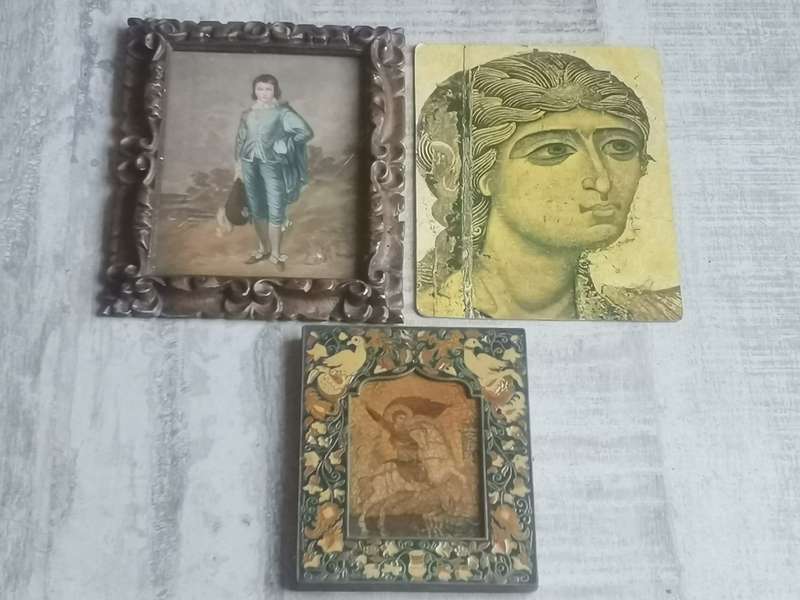 3 x VINTAGE ART PIECES BIDDING FOR ALL 3