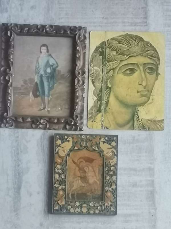 3 x VINTAGE ART PIECES BIDDING FOR ALL 3