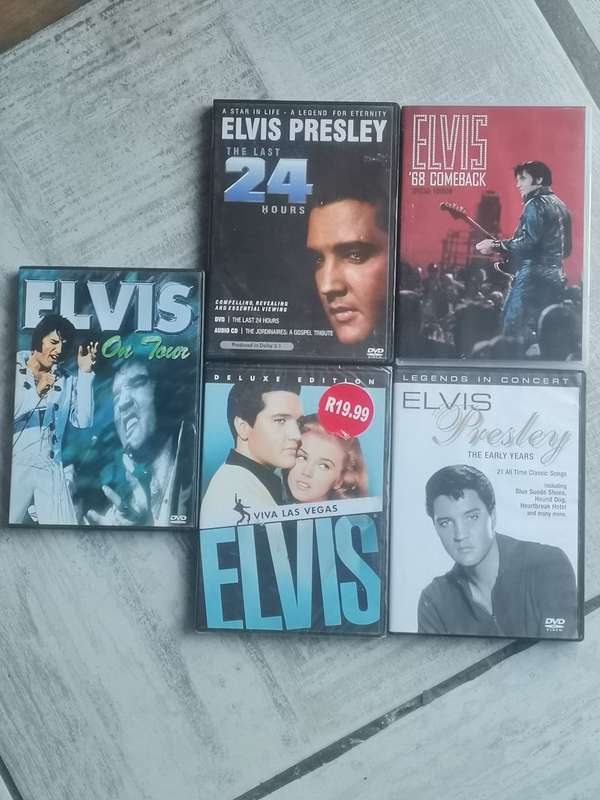 ELVIS PRESLEY DVD COLLECTION - BIDDING FOR ALL 5 DVD`S