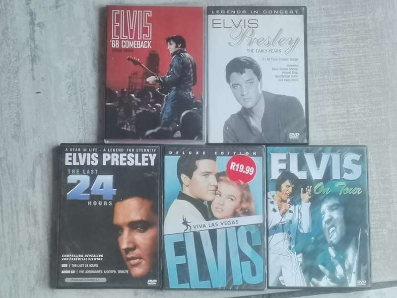 ELVIS PRESLEY DVD COLLECTION - BIDDING FOR ALL 5 DVD`S