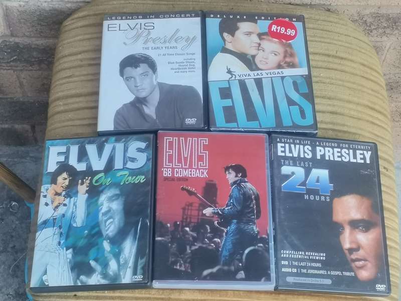ELVIS PRESLEY DVD COLLECTION - BIDDING FOR ALL 5 DVD`S