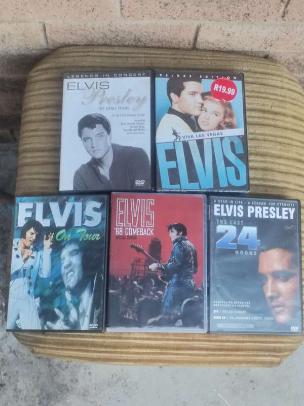 ELVIS PRESLEY DVD COLLECTION - BIDDING FOR ALL 5 DVD`S