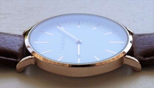 JAGADI JW0002 Rose Gold/Brown Leather