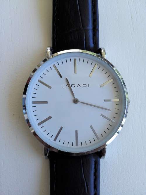 JAGADI JW0003 Silver/Black Leather