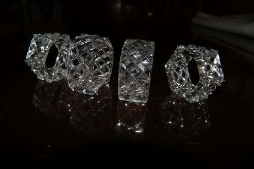 Crystal napkin rings