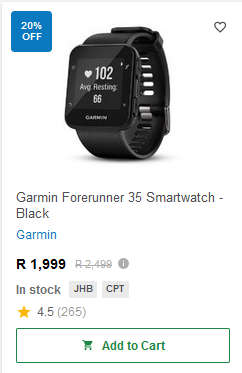 Garmin Foreruuner 35 (Black)
