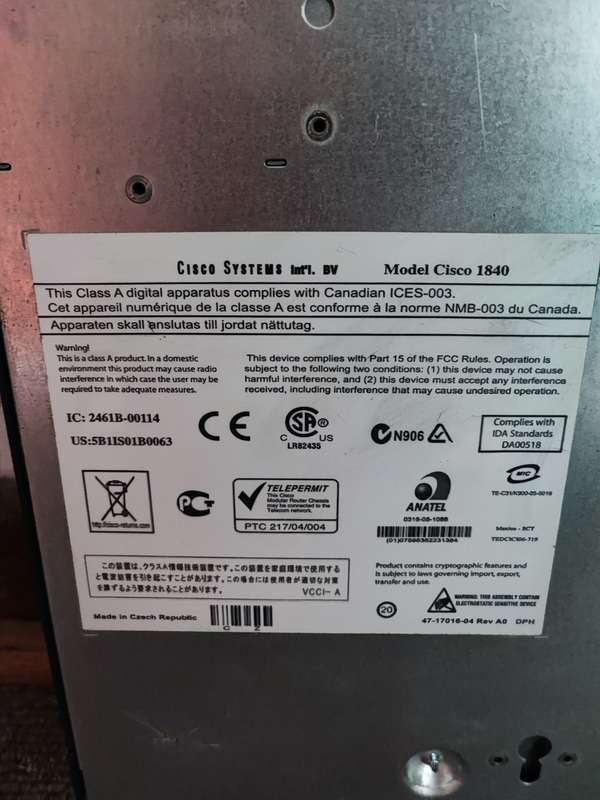 Cisco 1840 Router