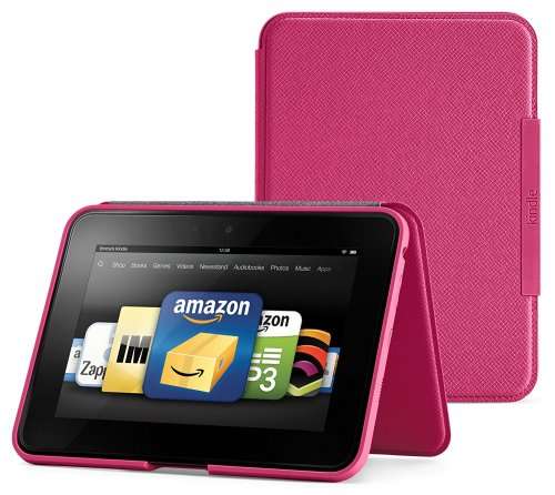 Kindle Fire HD 7", HD Display with Pink Cover