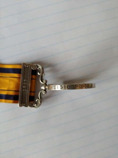 SAGS Zulu War medal M.J.Flood 57th foot
