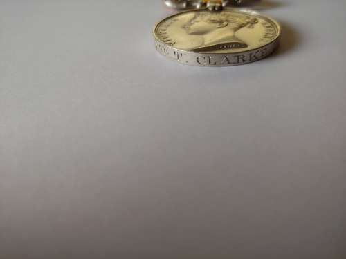 Zulu War Medal - SAGS - Pte T.Clarke - Royal Scots Fusiliers