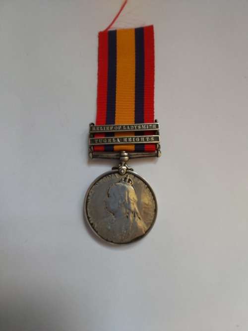 Boer War QSA Medal 2679 Pte.T.Moult 2/Dorset Regt.--- invalided home