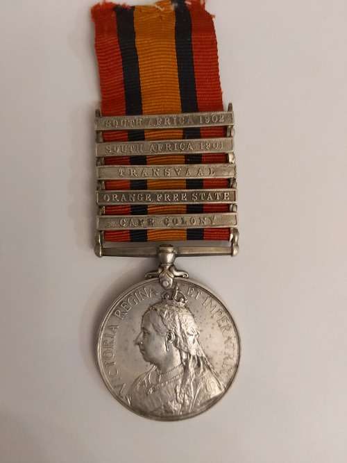 Boer War QSA Medal 316 Tpr.A.Royle Damants Horse.
