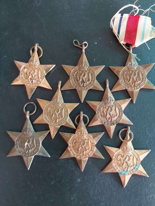 WW11 eight Star Medals