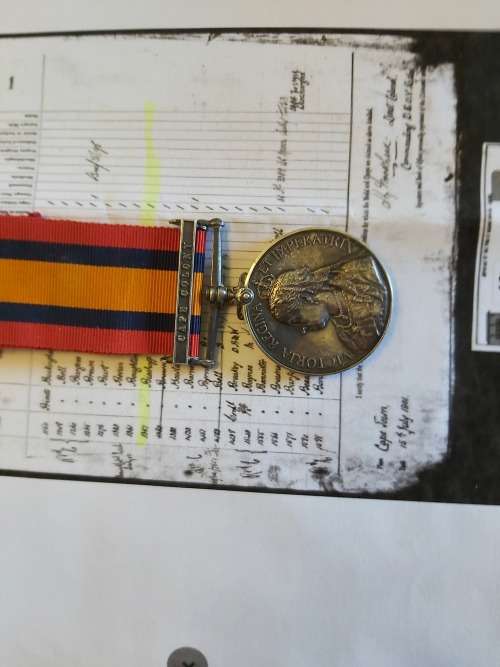 QSA Queens South Africa Boer War Medal