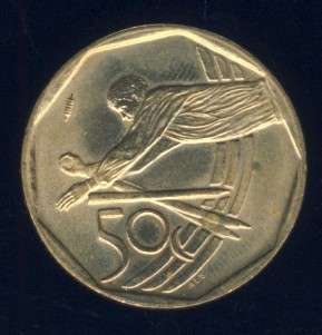 2003 Cricket 50 cent Circulating Commemorative Coin