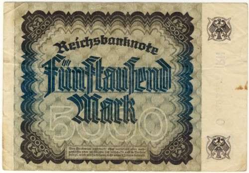 Germany - 5000 Mark, 1922, Five Thousand Mark, p81 a