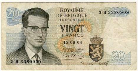 Belgium - 20 Francs, 1964 , p138