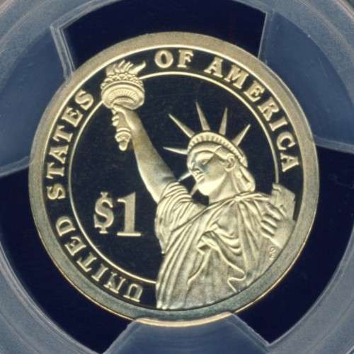 2007 PCGS Graded Proof-69 DCam, Presidential Dollar, $1, USA, America, Thomas Jefferson