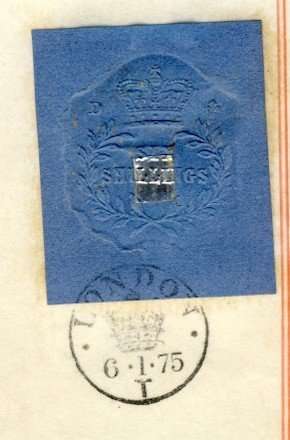 1874 Vellum Indenture with Seals and Stamp, Hand Written, Mortgage Transfer