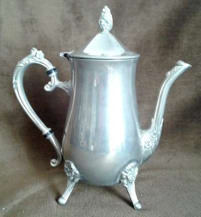 1900's Silver Plate 5 piece Tea and Coffee Set Including Tray