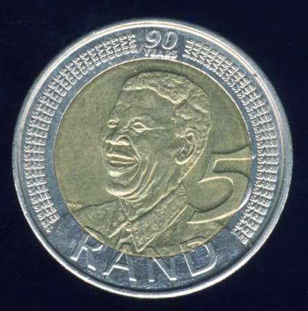 2008 Mandela 90th Birthday R5 Coin, No Reserve