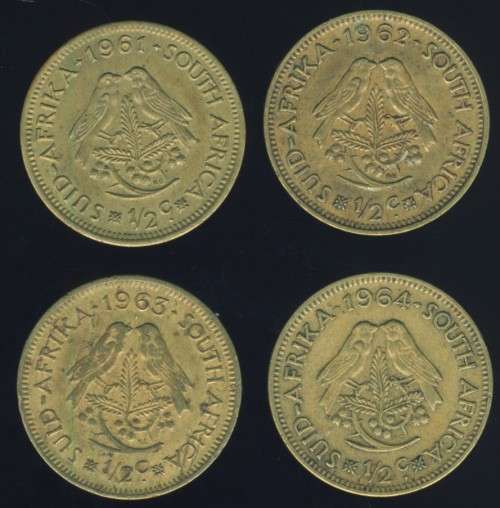 1961 - 1964, 1st Decimal 1/2c Full set, No reserve