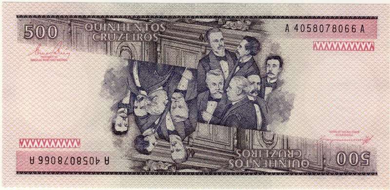 Brazil - 500 Cruzeiros , 1985 , Crisp UNC., p200