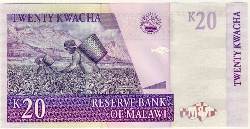 Malawi - 20 Kwacha , 2007 , Crisp Unc., p52 d