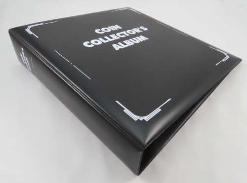 Coin and Banknote Collector`s Album, Heavy Duty 3 Ring Album for Collectors Pages, A4 Binder