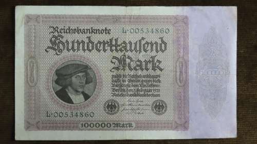 Germany - 100 000 Mark, 1923, p-83a